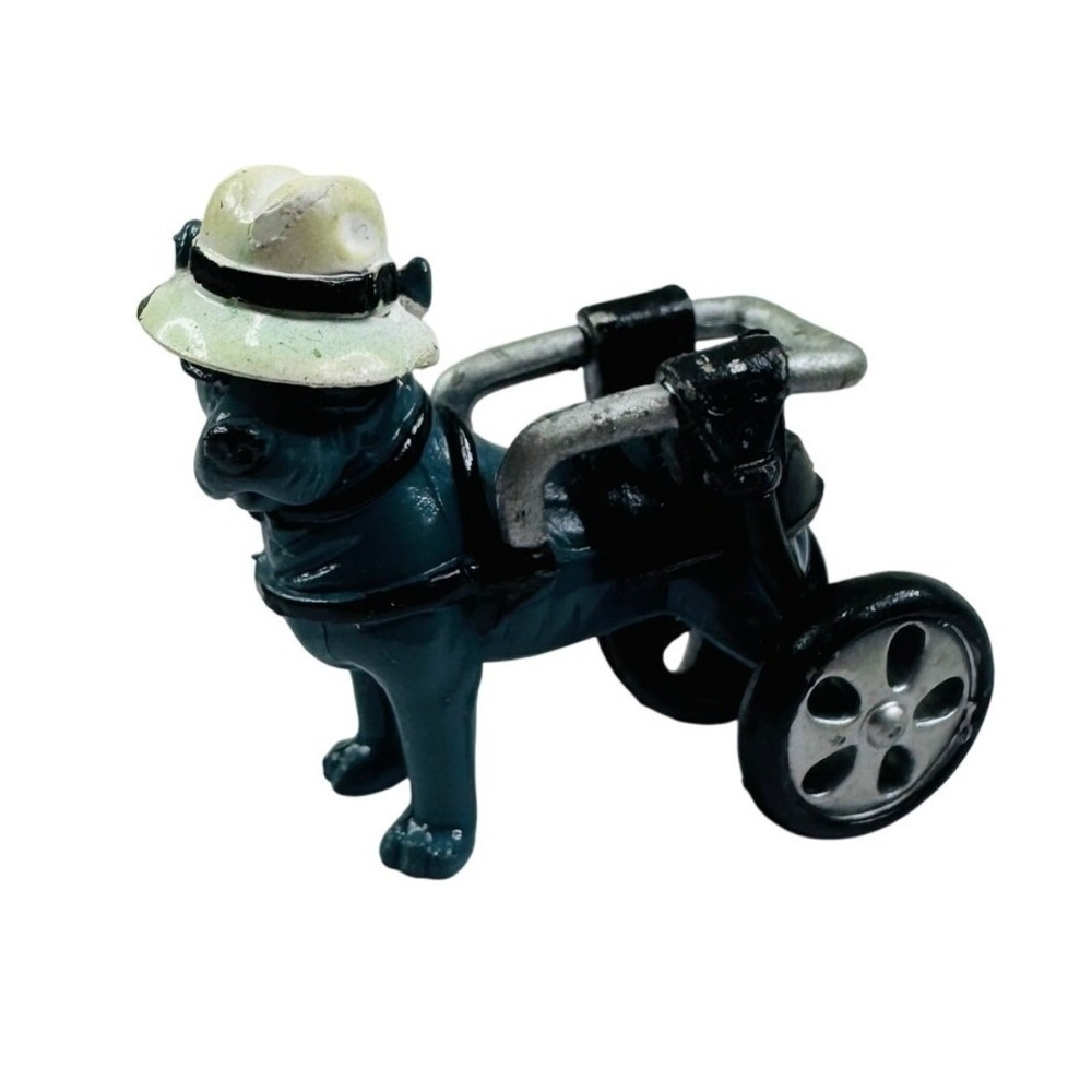 Homies Dog Pound Roller Pit Figurine Miniature Pitty in Wheelchair Series 2